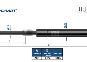 Amortiguador Stabilus 1443ER