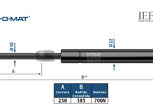 Amortiguador Stabilus 1446EC