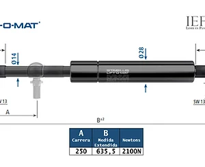 Amortiguador Stabilus 2374LT