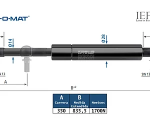 Amortiguador Stabilus 2382LX