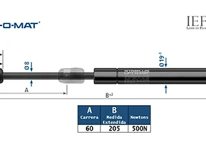 Amortiguador Stabilus 2616NQ