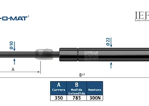 Amortiguador Stabilus 2687NX