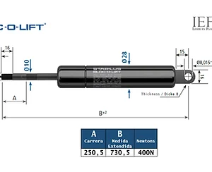 Amortiguador Stabilus 5413HS