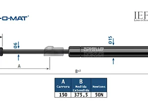 Amortiguador Stabilus 6467IK