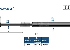 Amortiguador Stabilus 6489IP