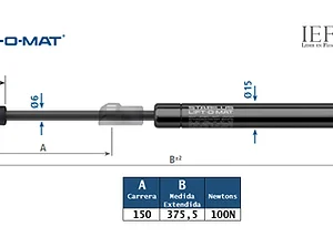 Amortiguador Stabilus 6539IL