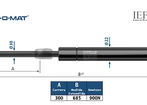 Amortiguador Stabilus 753025