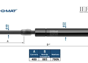 Amortiguador Stabilus 753106